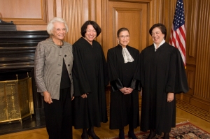 Women have entered the work force -- at all levels, which changes family dynamics. Pictured are the four women who have served on the Supreme Court of the United States: Sandra Day O'Connor, Sonia Sotomayor, Ruth Bader GInsburg, and Elena Kagan
